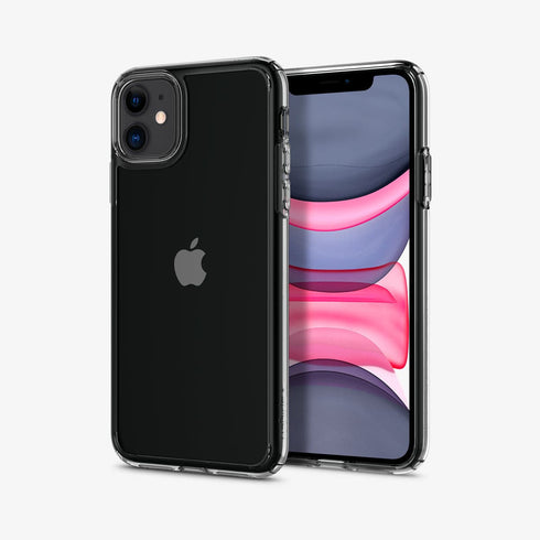 075CS27135 - iPhone 11 Pro Max Case Ultra Hybrid in crystal clear showing the back